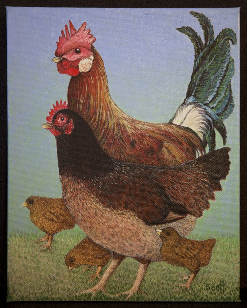 Kyllingefamilien, 2016 af Pat Scott