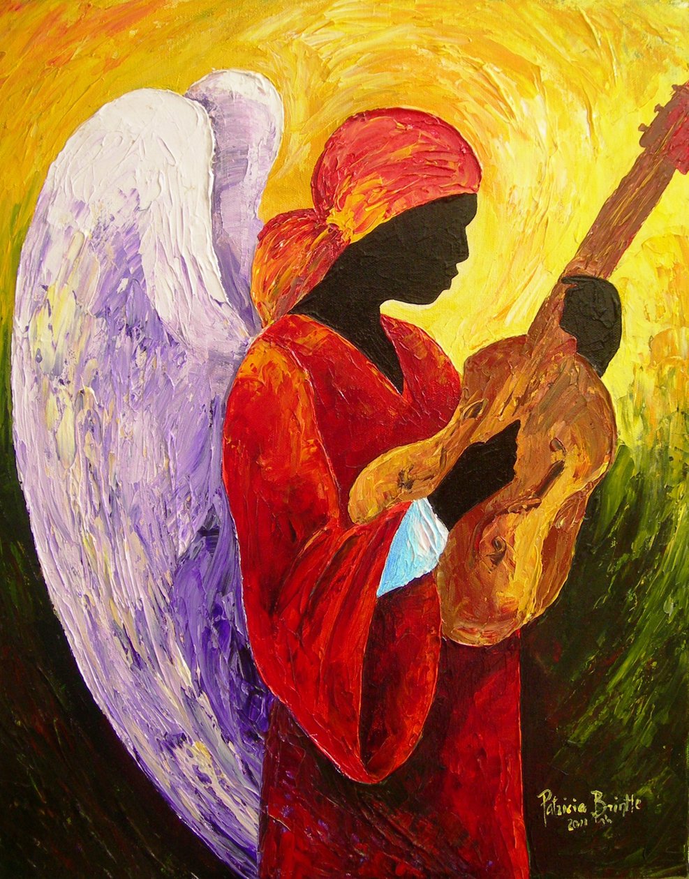 Gloria i Excelsis Deo, 2011 (akryl på lærred) af Patricia Brintle