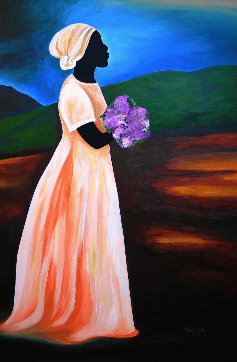 Loraine, 2008 (akryl på masonit) af Patricia Brintle