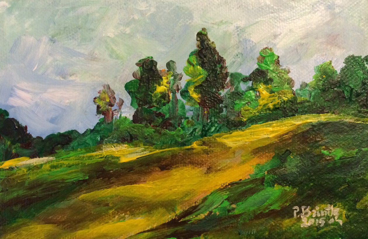 Furcy morning, 2015 (akryl på lærred) af Patricia Brintle