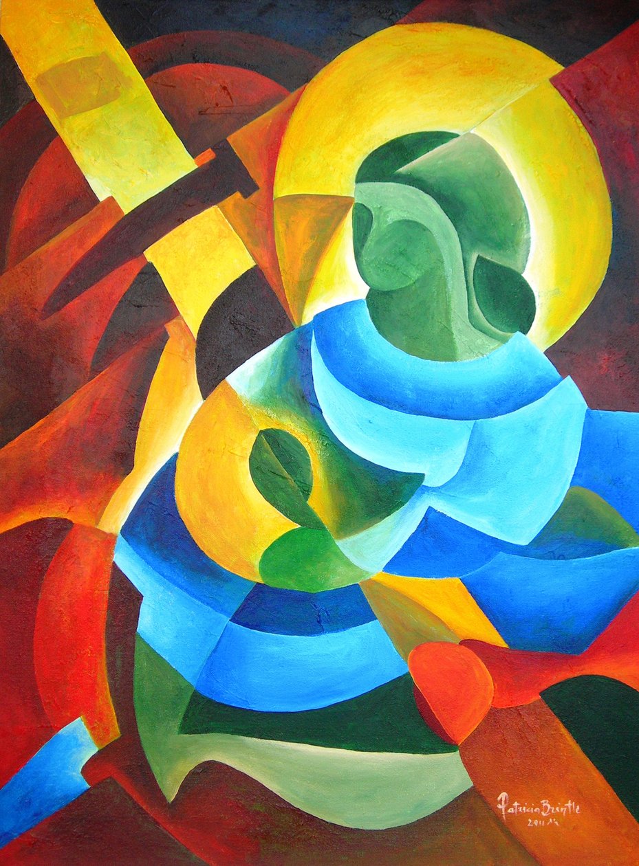 Madonna og korsets barn, 2011 af Patricia Brintle