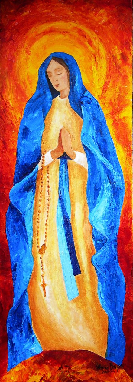 Madonna fra rosenkransen, 2011 af Patricia Brintle