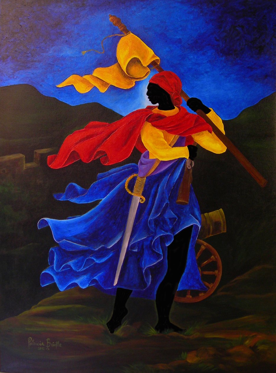 Marie Jeanne Lamartiniere, 2012 (akryl på lærred) af Patricia Brintle