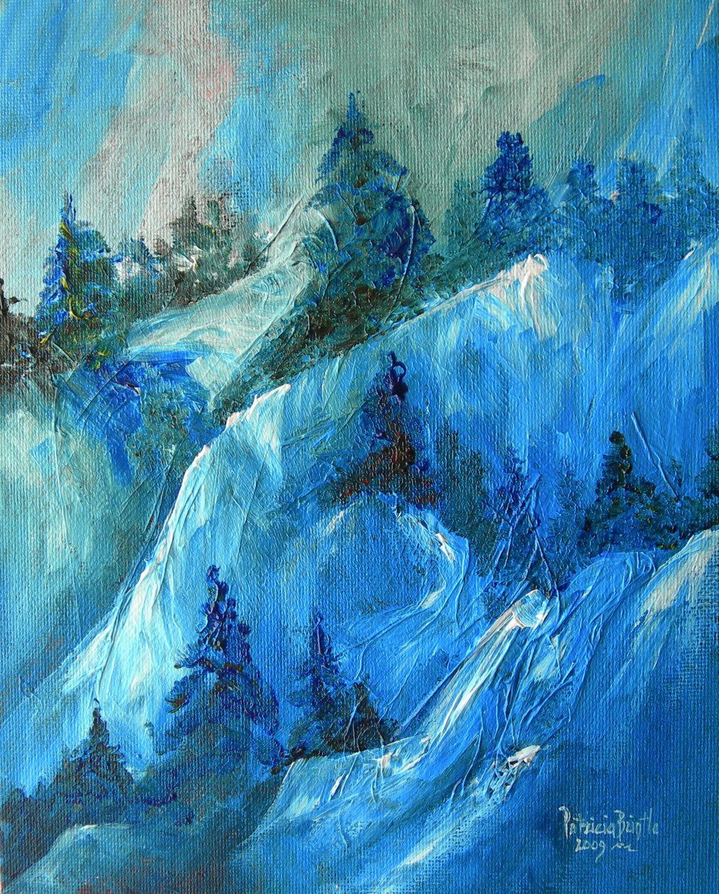 Peak endurance, 2009 (akryl på kunstnertavle) af Patricia Brintle