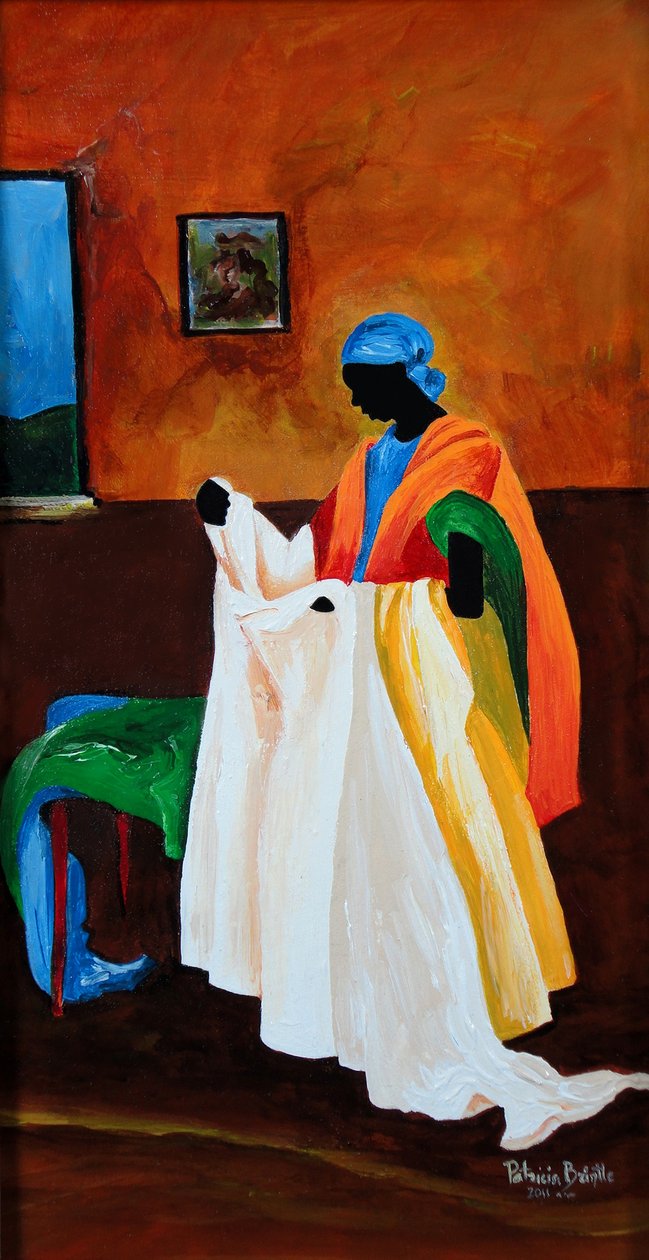 Syerinden, 2011 (akryl på træ) af Patricia Brintle