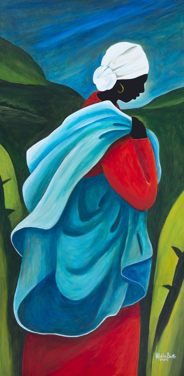 To the Banana Field, 2013 (akryl på masonit) af Patricia Brintle