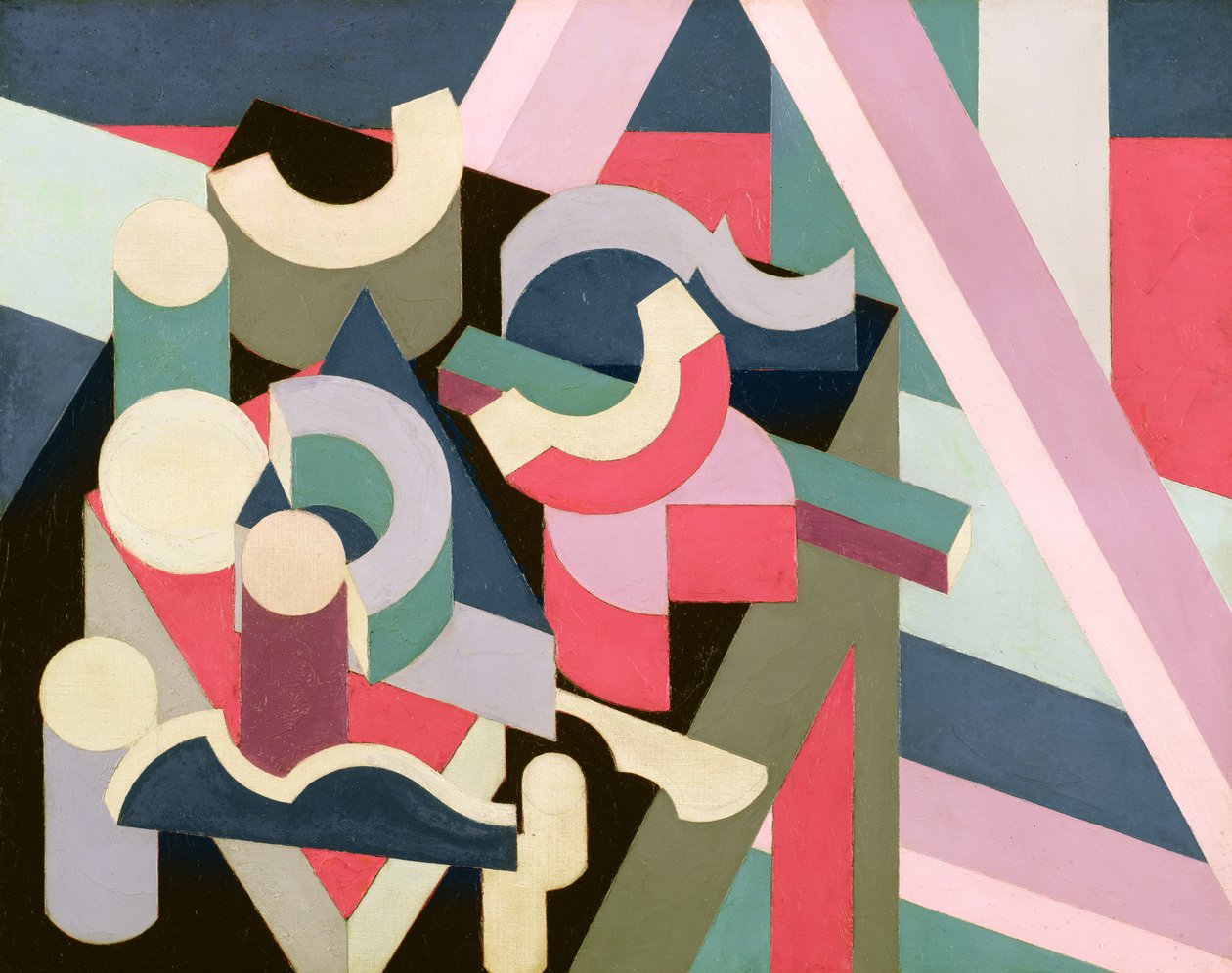 Kubesammensætning #1, 1925-26 af Patrick Henry Bruce