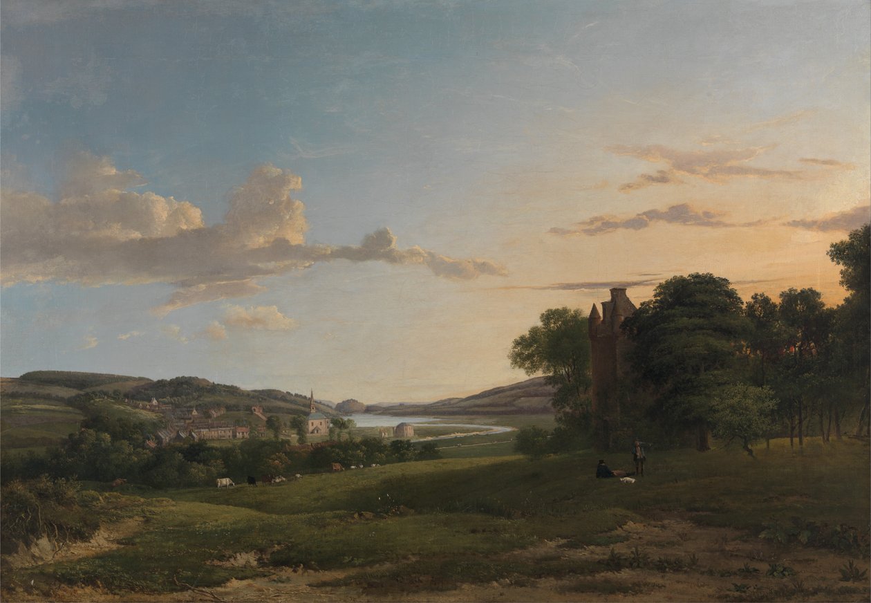 En udsigt over Cessford og landsbyen Caverton, Roxboroughshire i det fjerne af Patrick Nasmyth