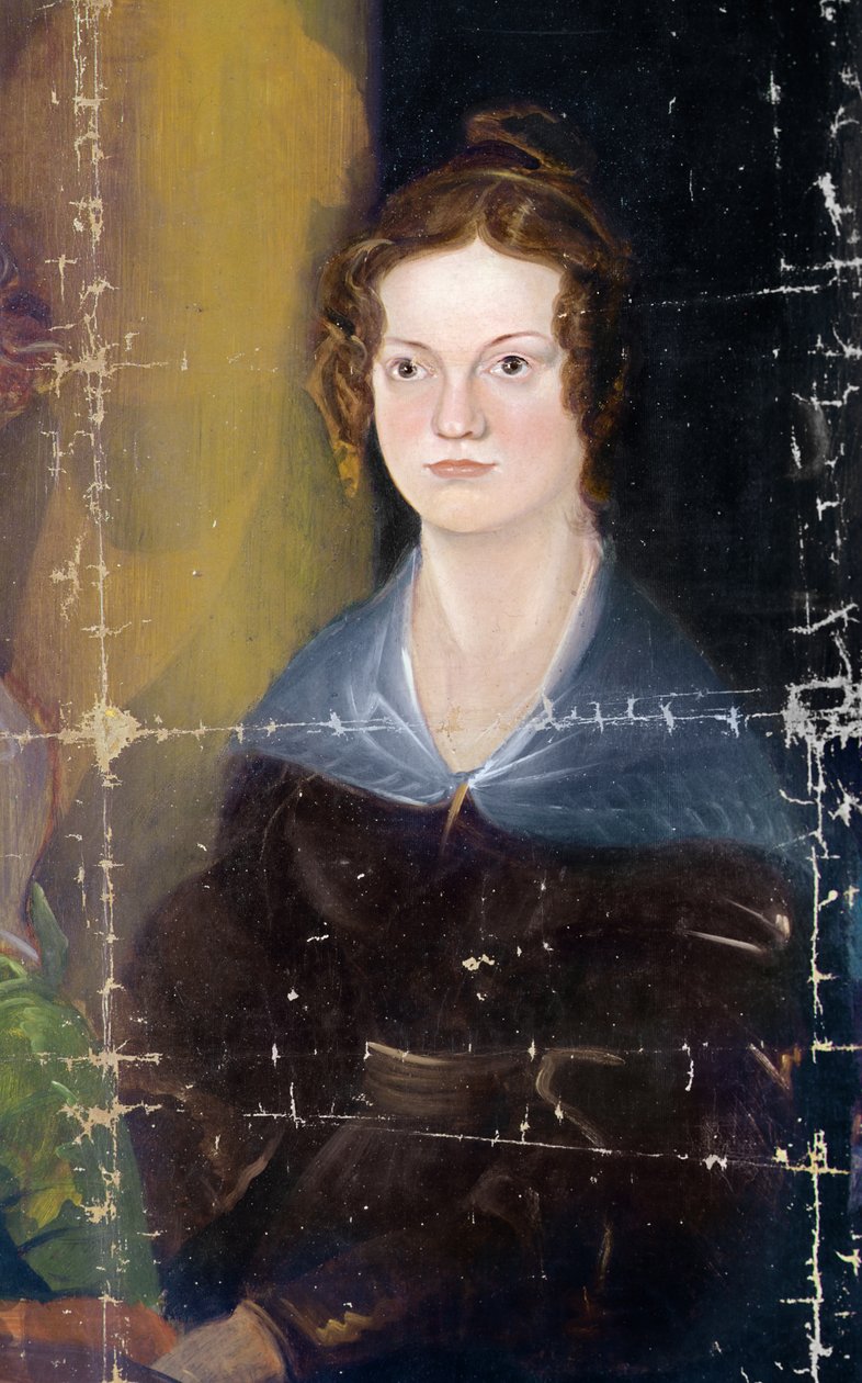 Portræt af Bronte Sisters, detalje, ca. 1834 (olie på lærred) af Patrick Branwell Bronte