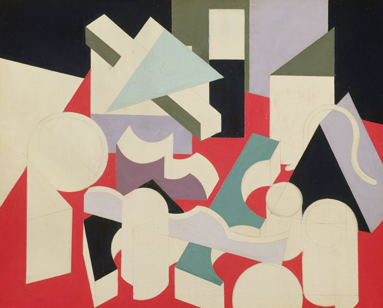 Formes, 1921-22 (olie og blyant på lærred) af Patrick Henry Bruce