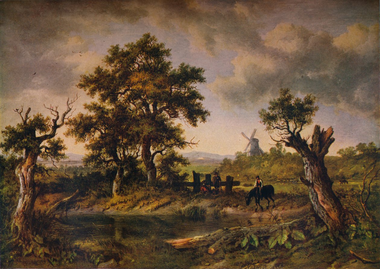 A View In Surrey, c1797-1831, 1919 af Patrick Nasmyth