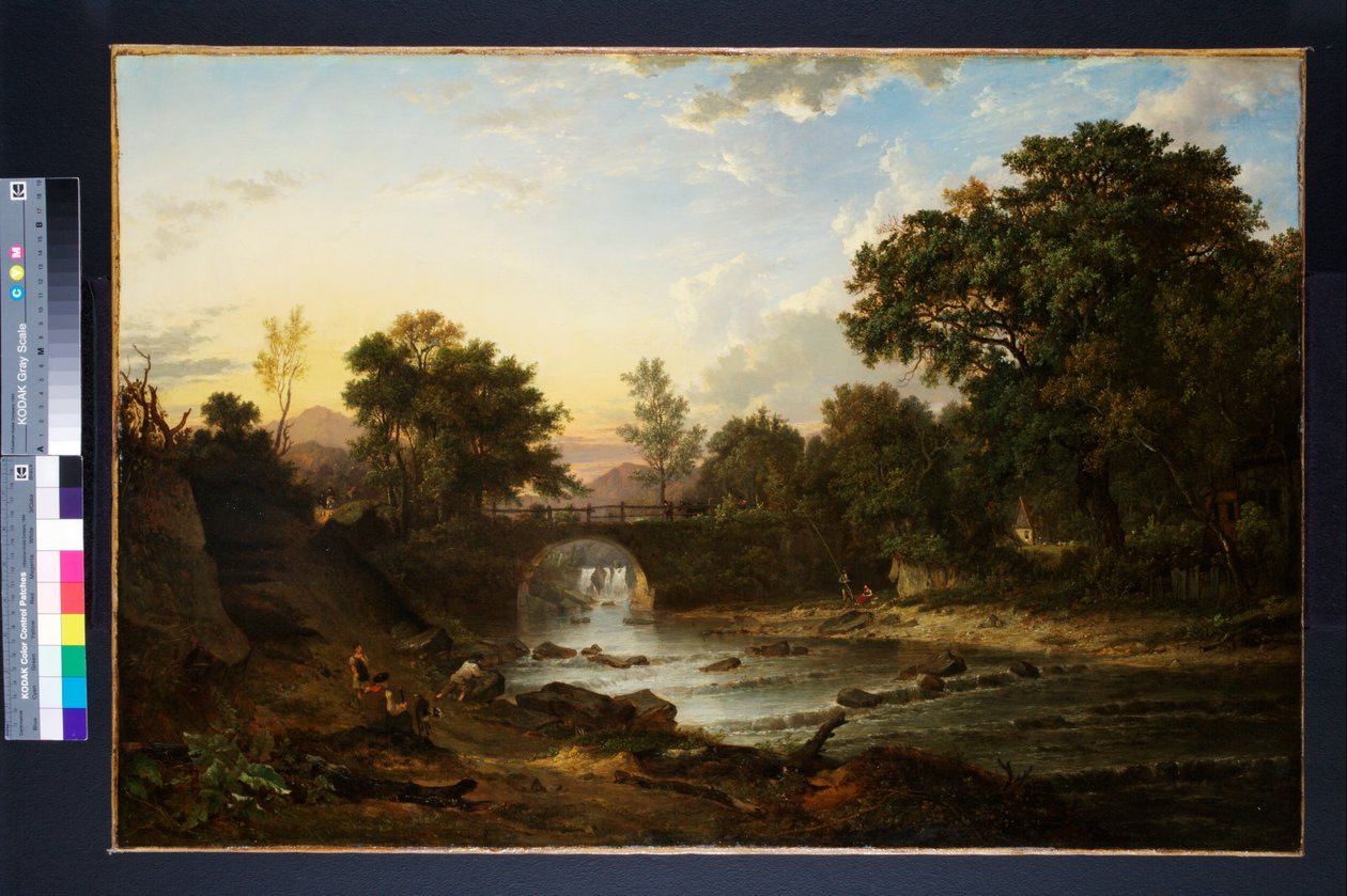 Udsigt over Douglas Bridge nær Inverary, Argyllshire, 1818 af Patrick Nasmyth