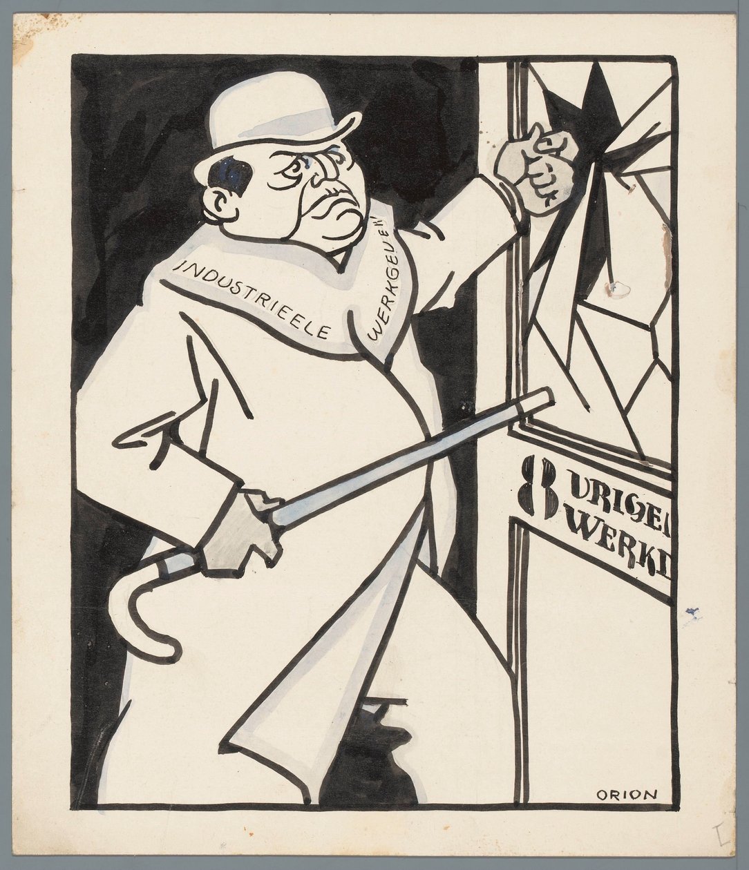 Arbejdsgivere og otte timers arbejdsdag af Patricq Kroon (signed by artist)