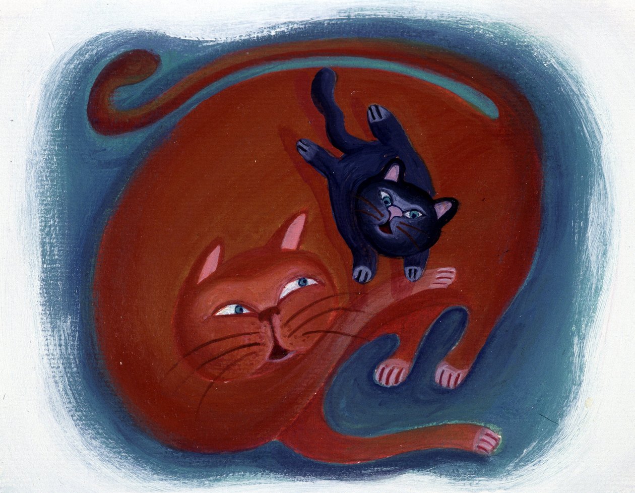 Kat og hendes killing - illustration af Patrizia La Porta af Patrizia La Porta