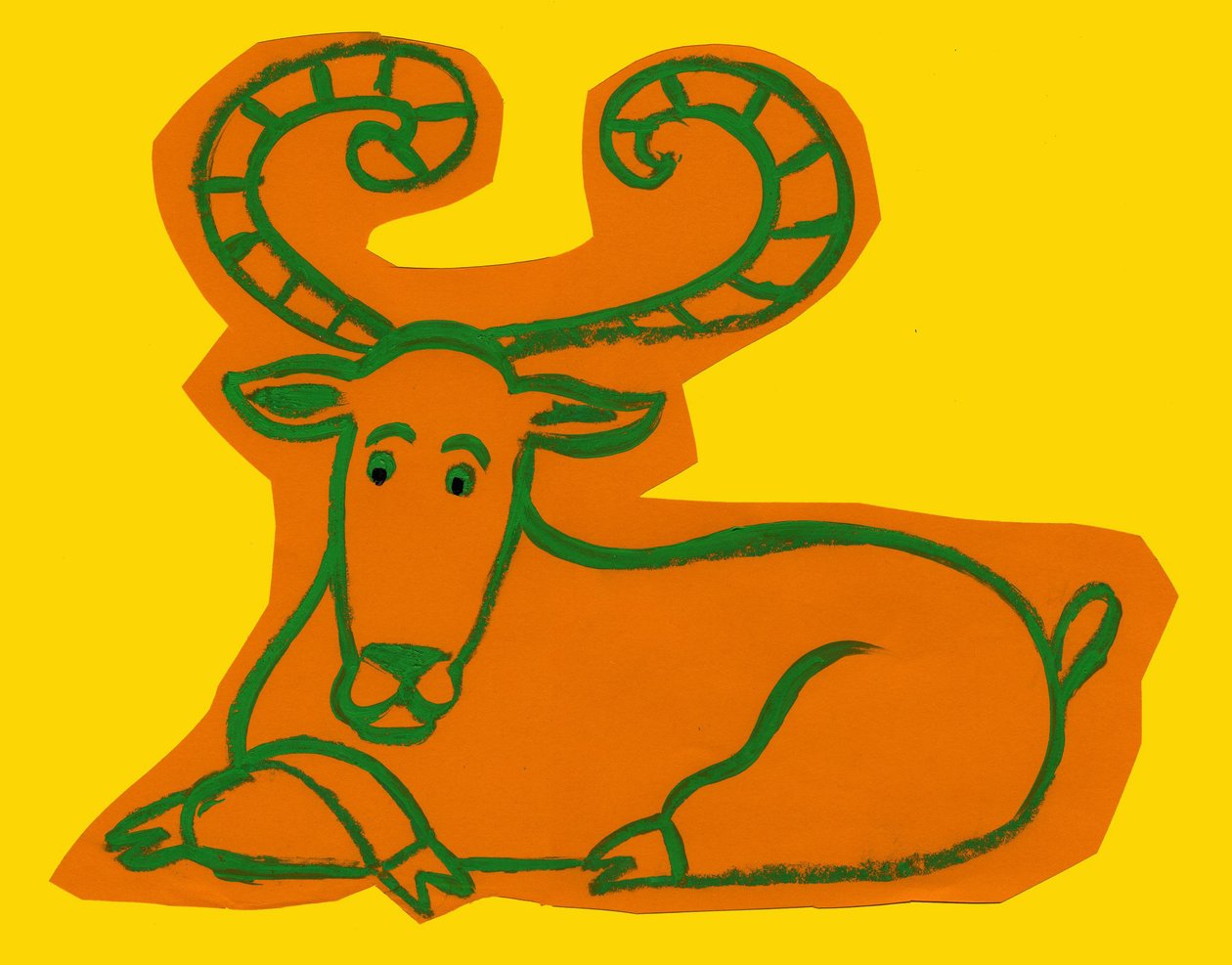 Horoskop: vædderens tegn. Illustration af P. La Porta. af Patrizia La Porta