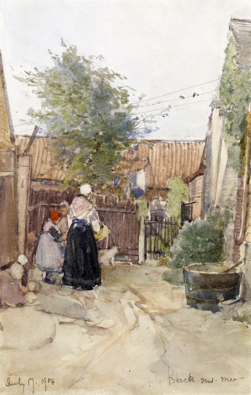 En baghave, Berck sur Mer, 1904 af Patty Townsend Johnson