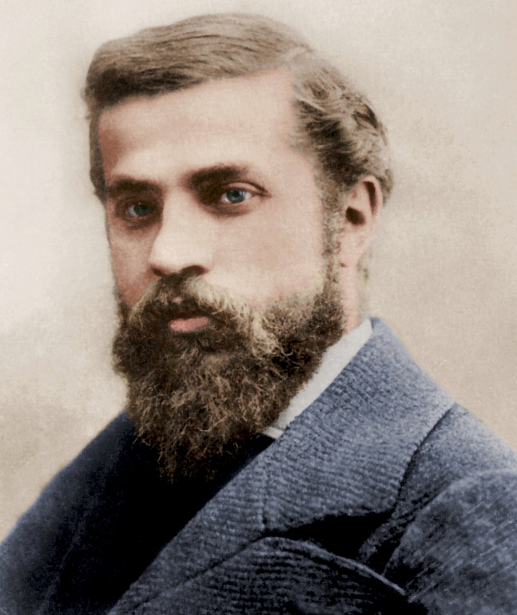 Portræt af Antoni Gaudi, ca. 1878 af Pau Audouard