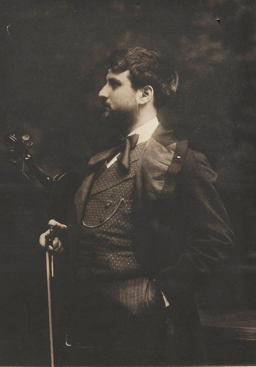 Portræt af violinisten og komponisten Joan Manén y Planas 1883-1971, ca. 1910. af Pau Audouard