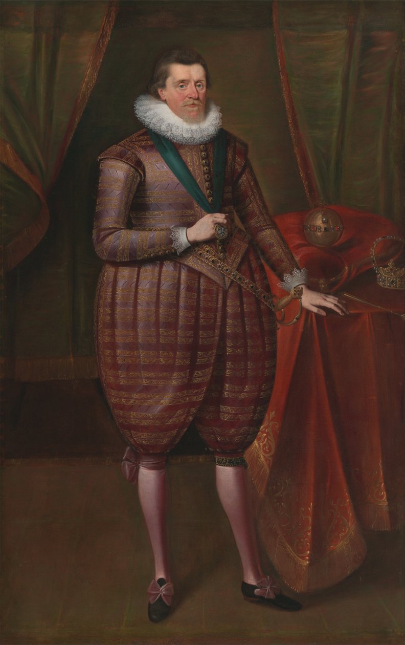 James I af England (James VI af Skotland) af Paul van Somer