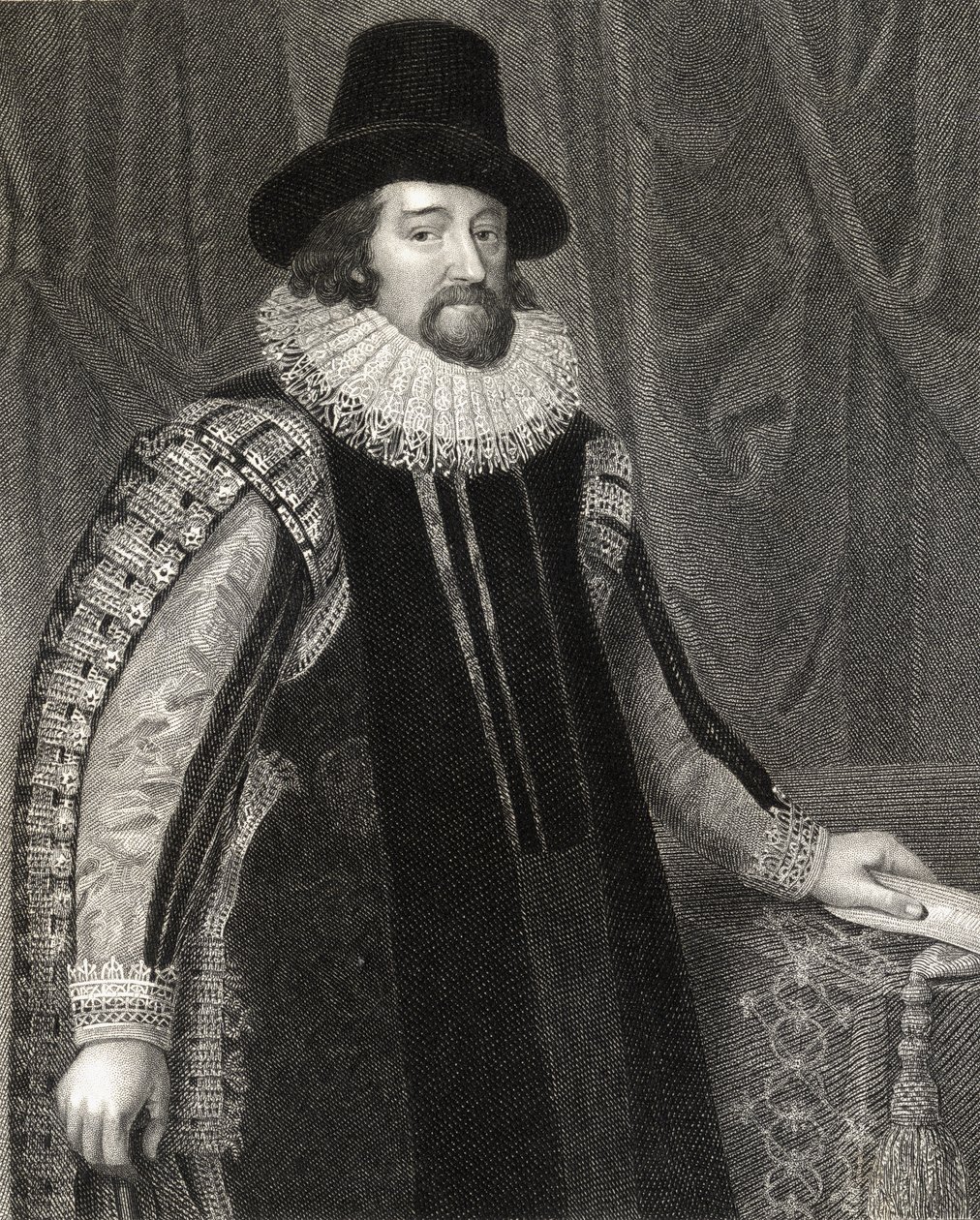 Portræt af Francis Bacon (1561-1626) Viscount St Albans, fra 