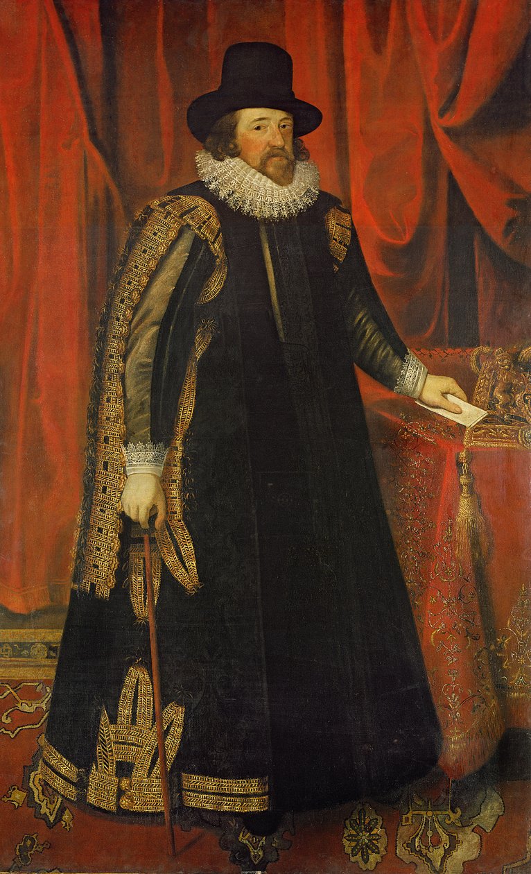 Sir Francis Bacon (1561-1626) Viscount of St. Albans af Paul van Somer