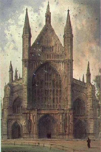 Winchester Cathedral: udsigt over vestfronten af Paul Braddon