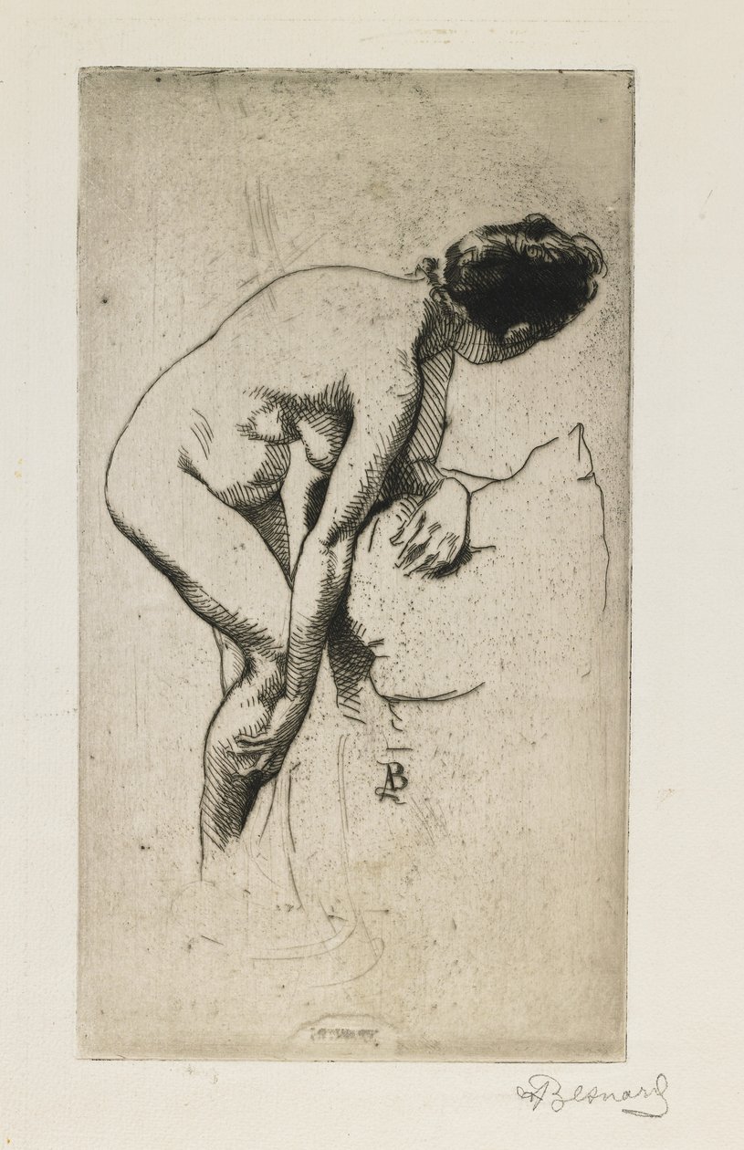 Studie af nøgen kvindefigur, 1886 af Paul Albert Besnard