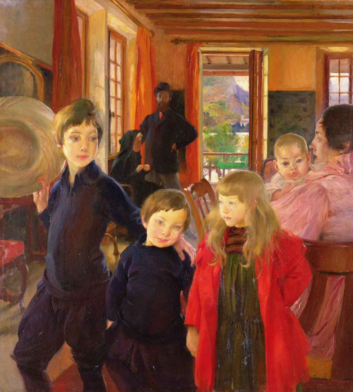 Kunstnerfamilien, 1890 af Paul Albert Besnard