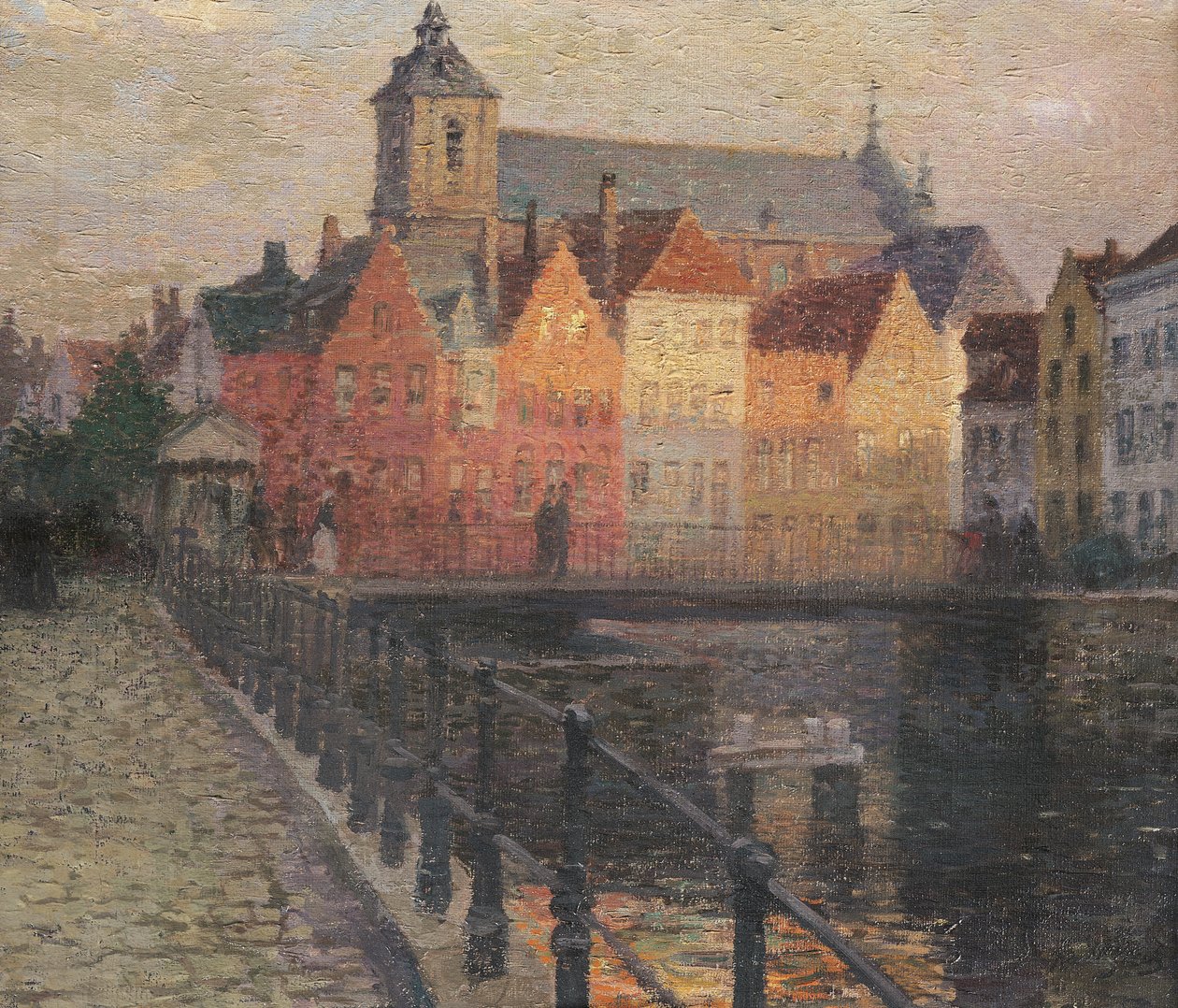 Quai de la Paille, Brugge af Paul Albert Steck