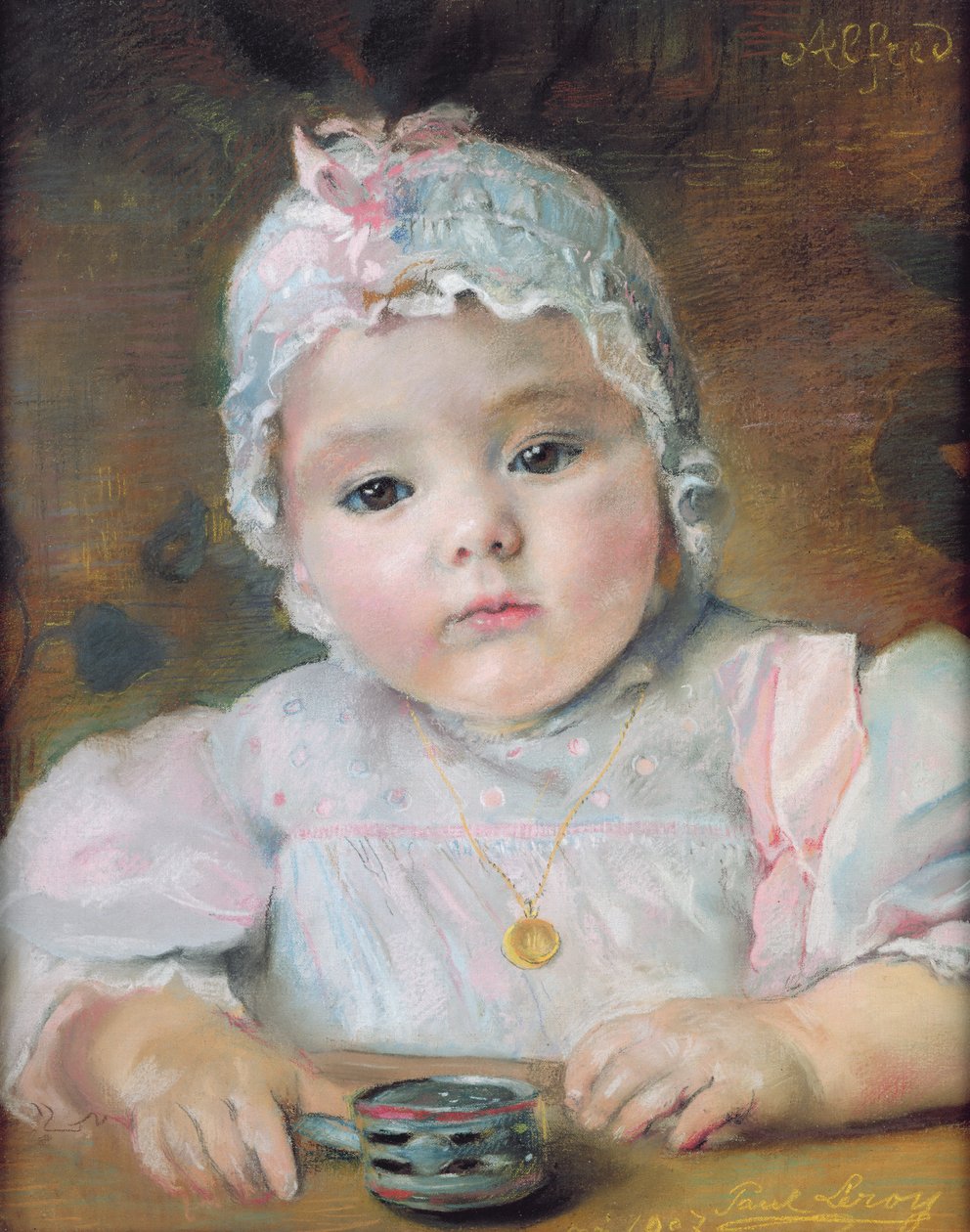 Portræt af Alfred Leroy, 1907 (pastel på papir) af Paul Alexander Alfred Leroy