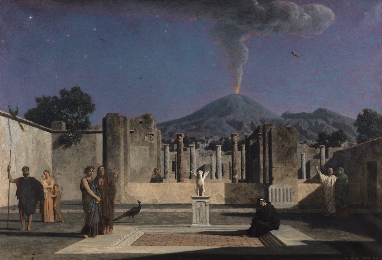 Drøm i ruinerne af Pompeji, 1866 af Paul Alfred de Curzon