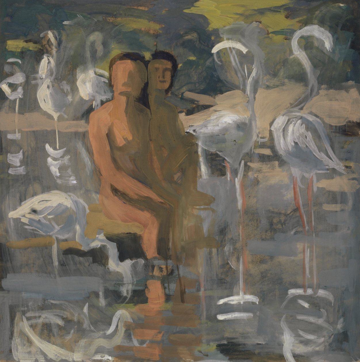 Flamingoer, ca. 1913-15 af Paul Altherr