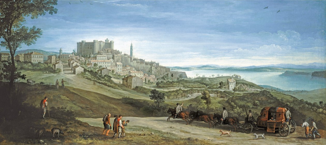 Udsigt over Bracciano af Paul Brill