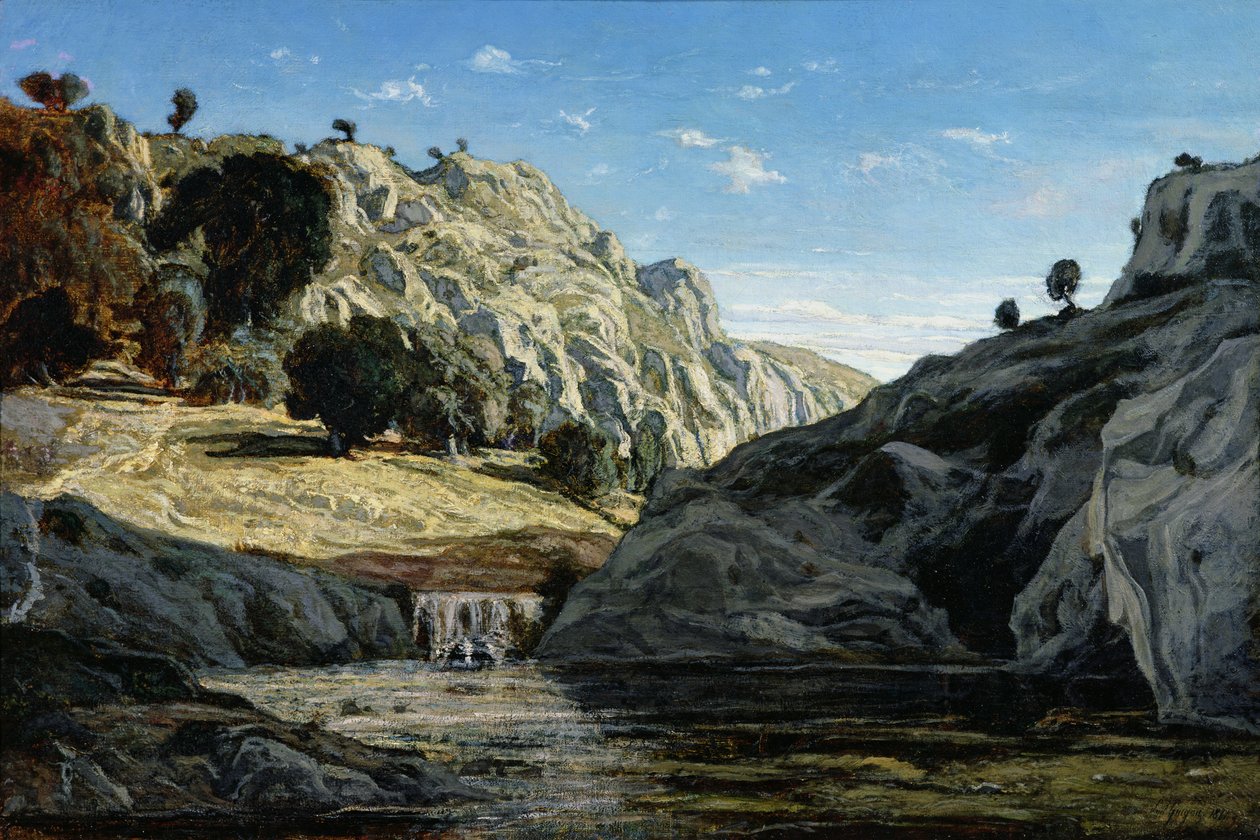 Erindringer om Ollioules kløft, 1861 af Paul Camille Guigou