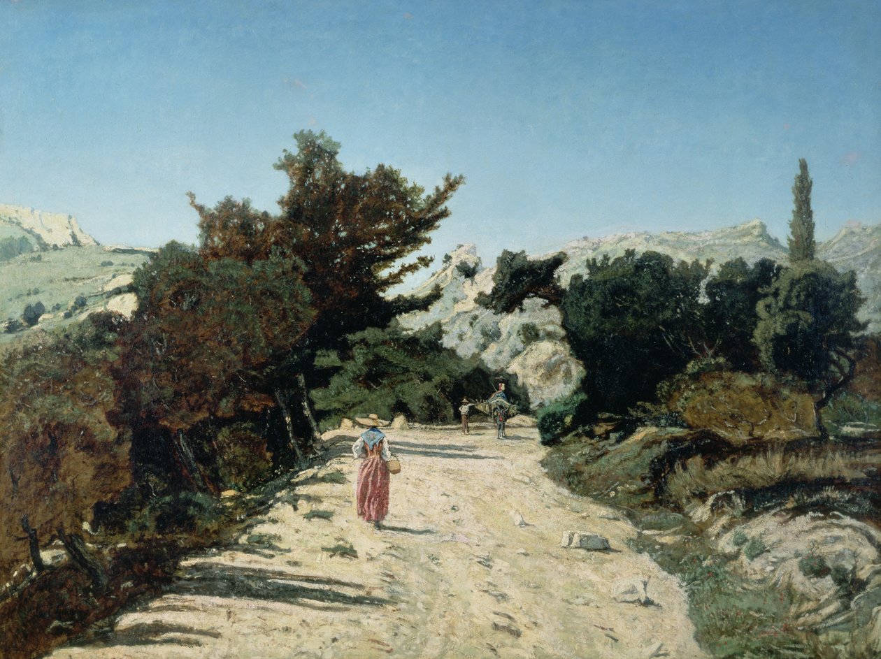 Route de la Gineste, nær Marseille, 1859 af Paul Camille Guigou
