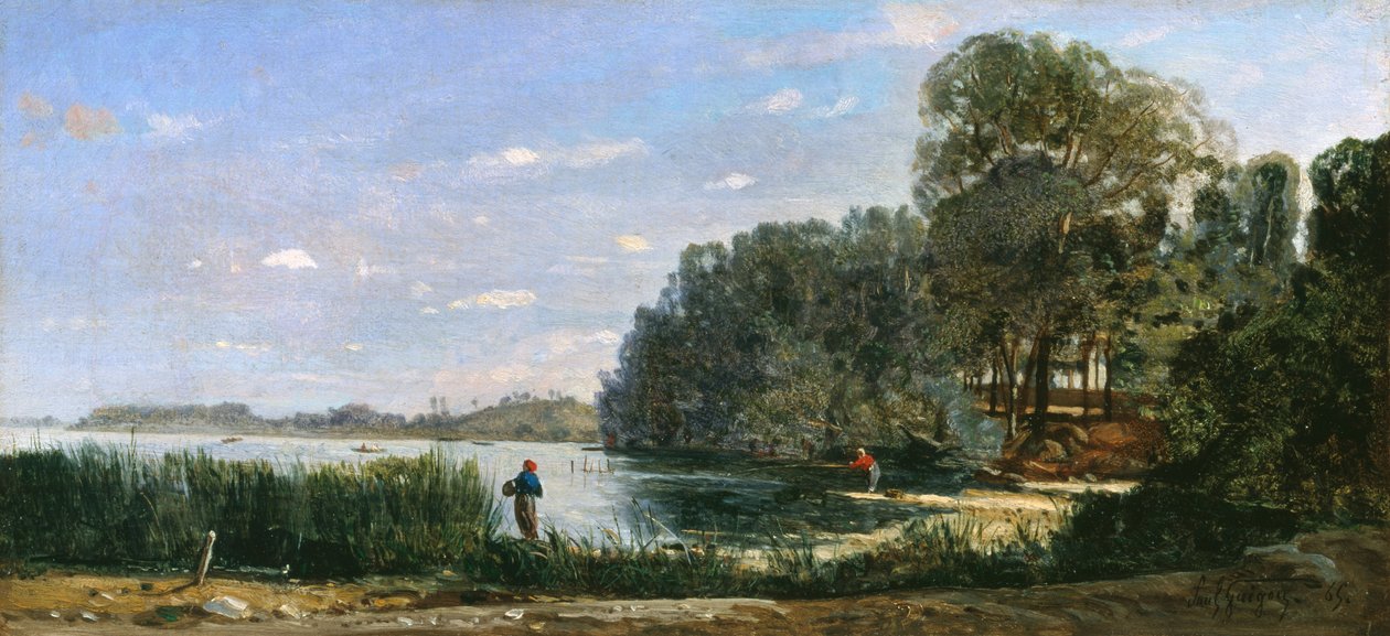 Seinen ved St.-Ouen, 1865 af Paul Camille Guigou