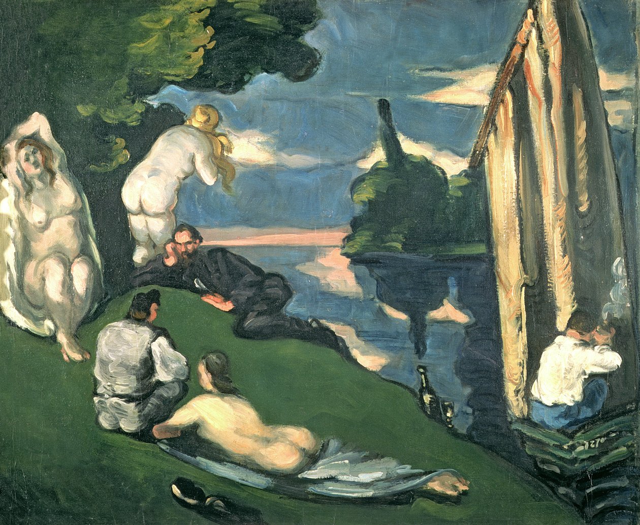 Pastoral eller idyl, 1870 af Paul Cézanne