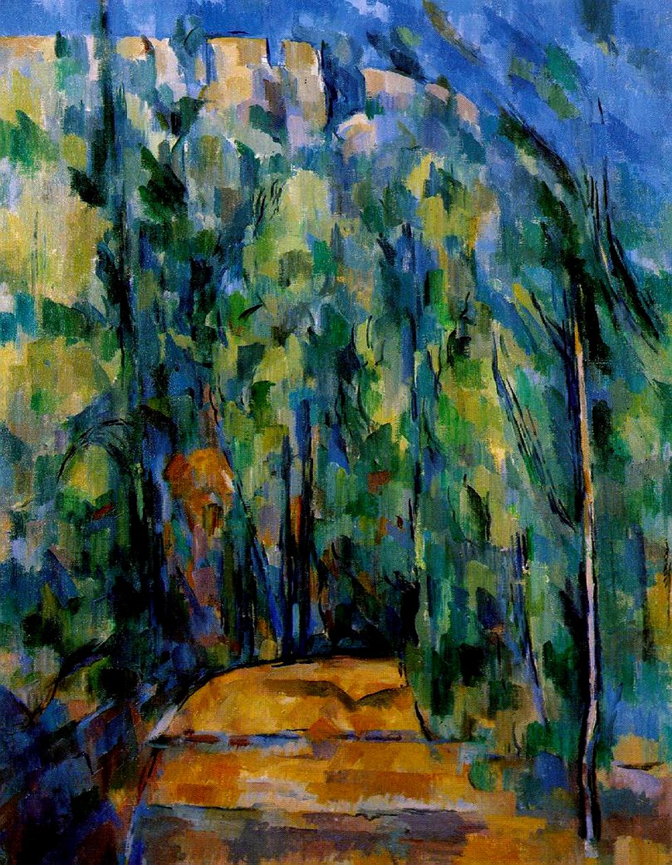 Sti i skoven, 1902-06 af Paul Cézanne