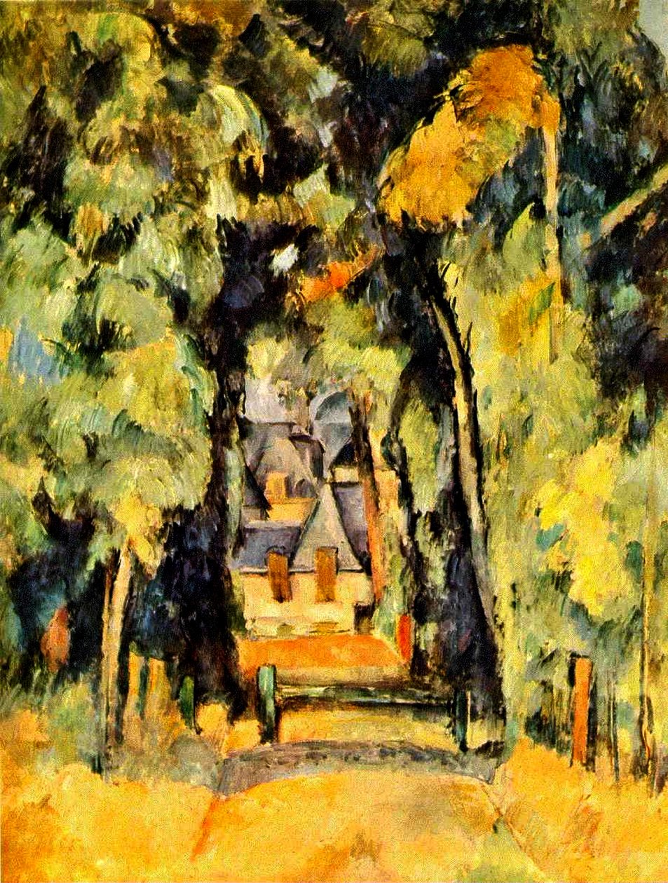 Vej ved Chantilly, 1888 af Paul Cézanne