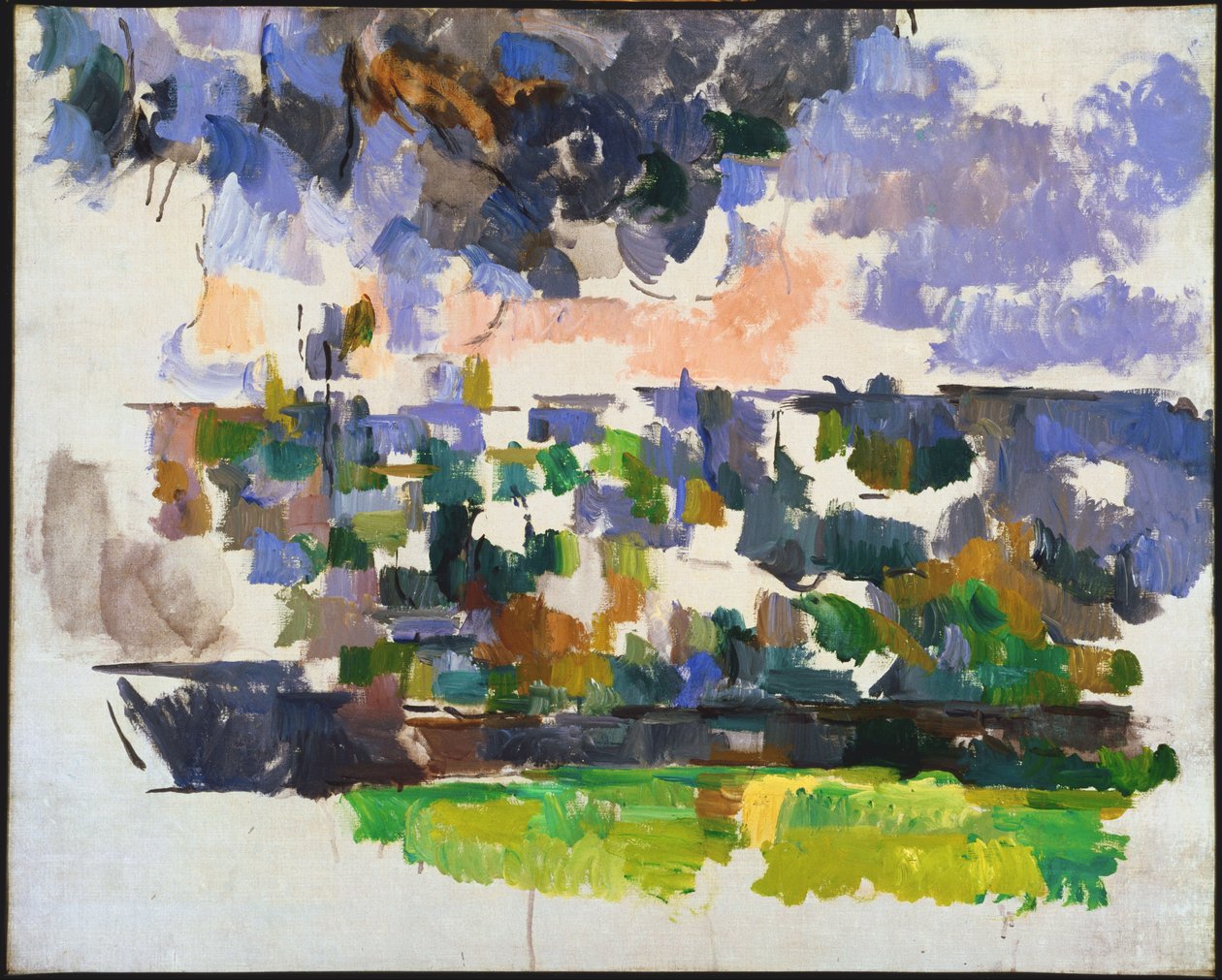 Haven ved Les Lauves Le Jardin des Lauves af Paul Cézanne