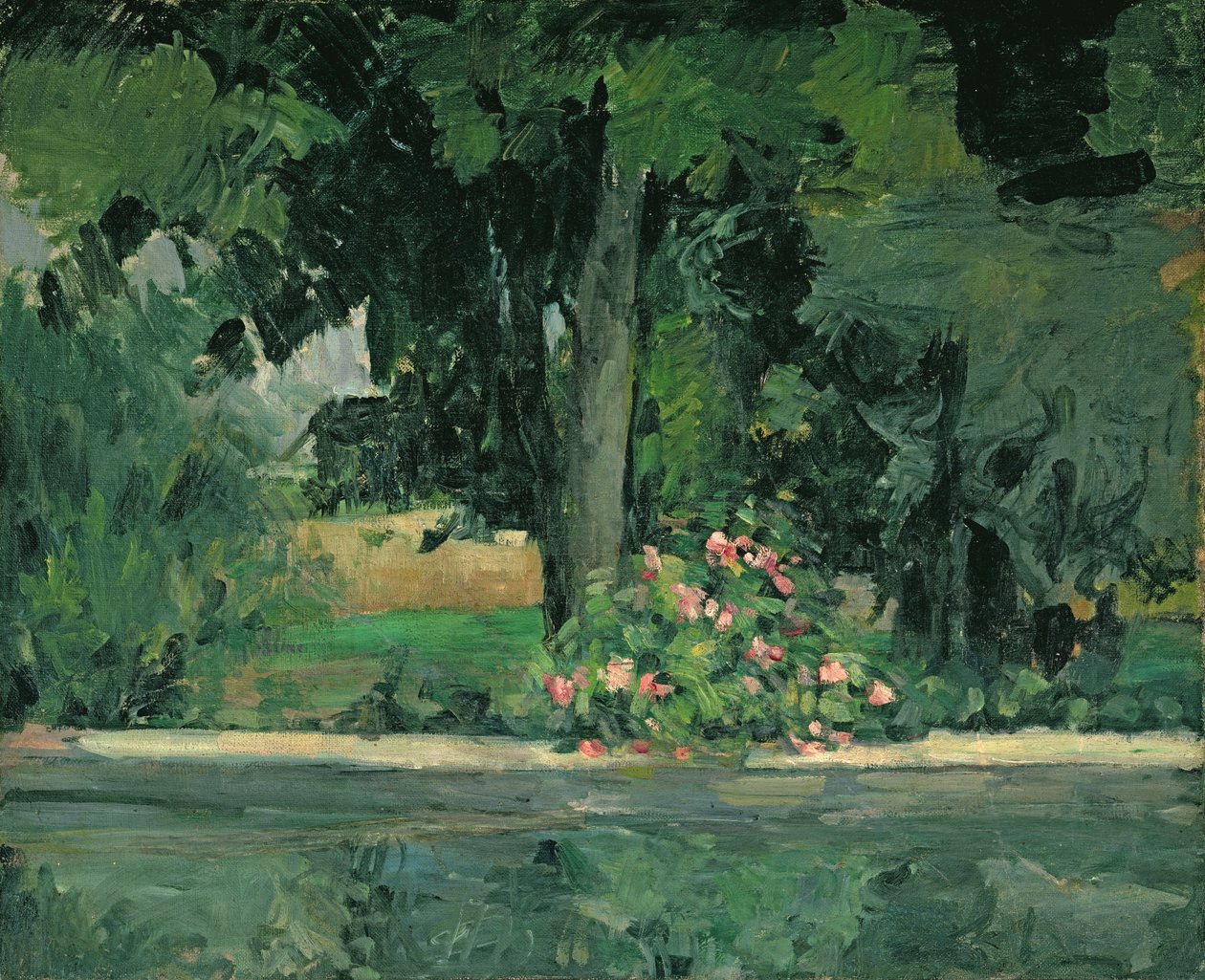 Søen ved Jas de Bouffan, ca. 1873-76 af Paul Cézanne