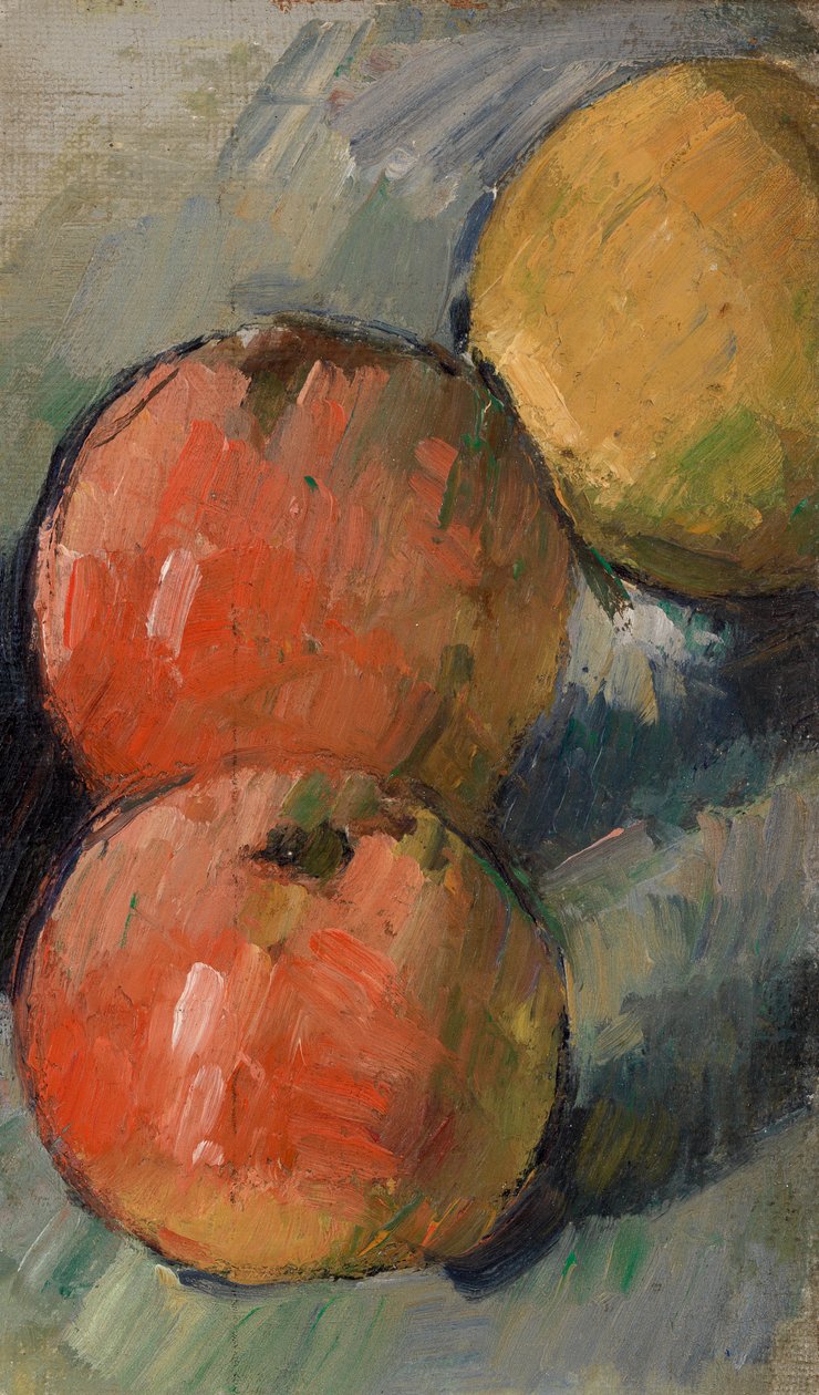 Tre Æbler, 1878-79 af Paul Cézanne