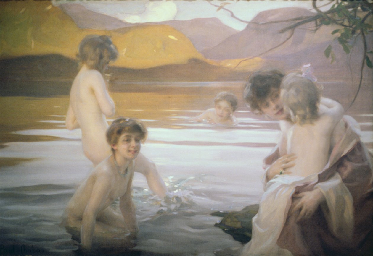 Det første bad af Paul Emile Chabas