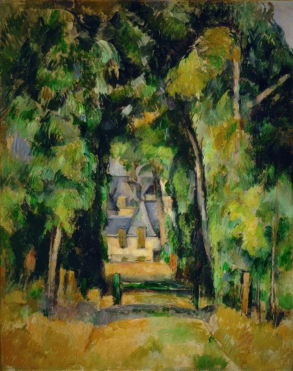 Allée à Chantilly af Paul Cézanne