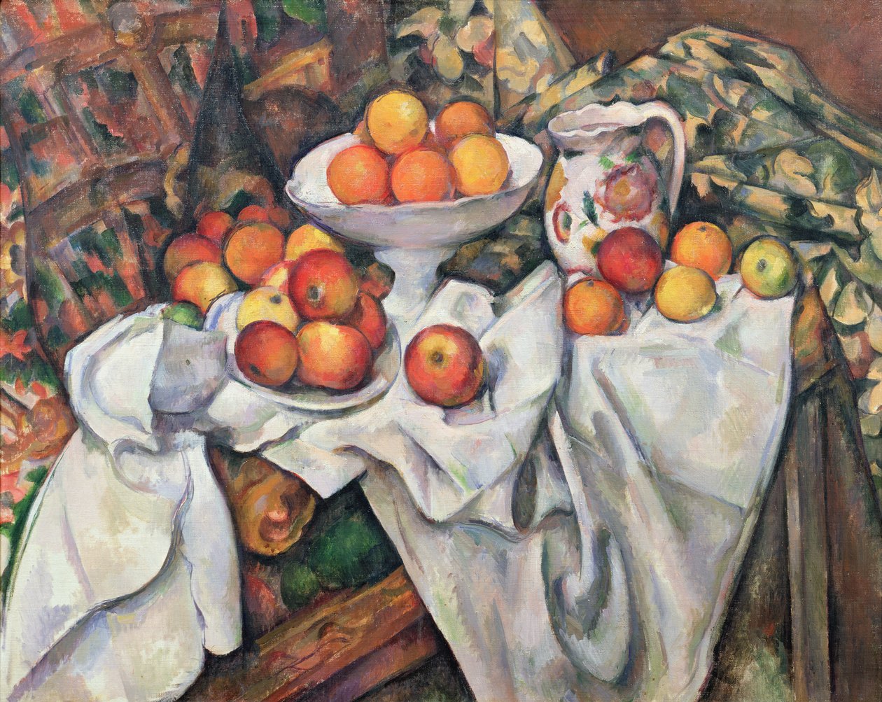 Æbler og appelsiner, 1895-1900 af Paul Cézanne