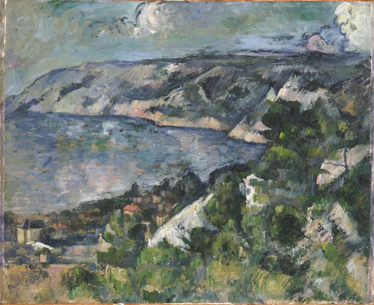 Bay of LEstaque af Paul Cézanne
