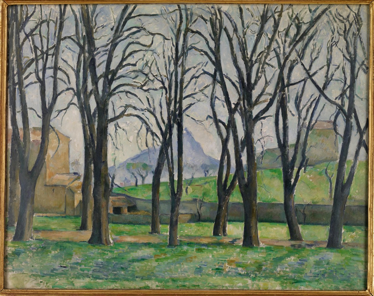 Kastanjetræer ved Jas de Bouffan, ca. 1885-86 af Paul Cézanne