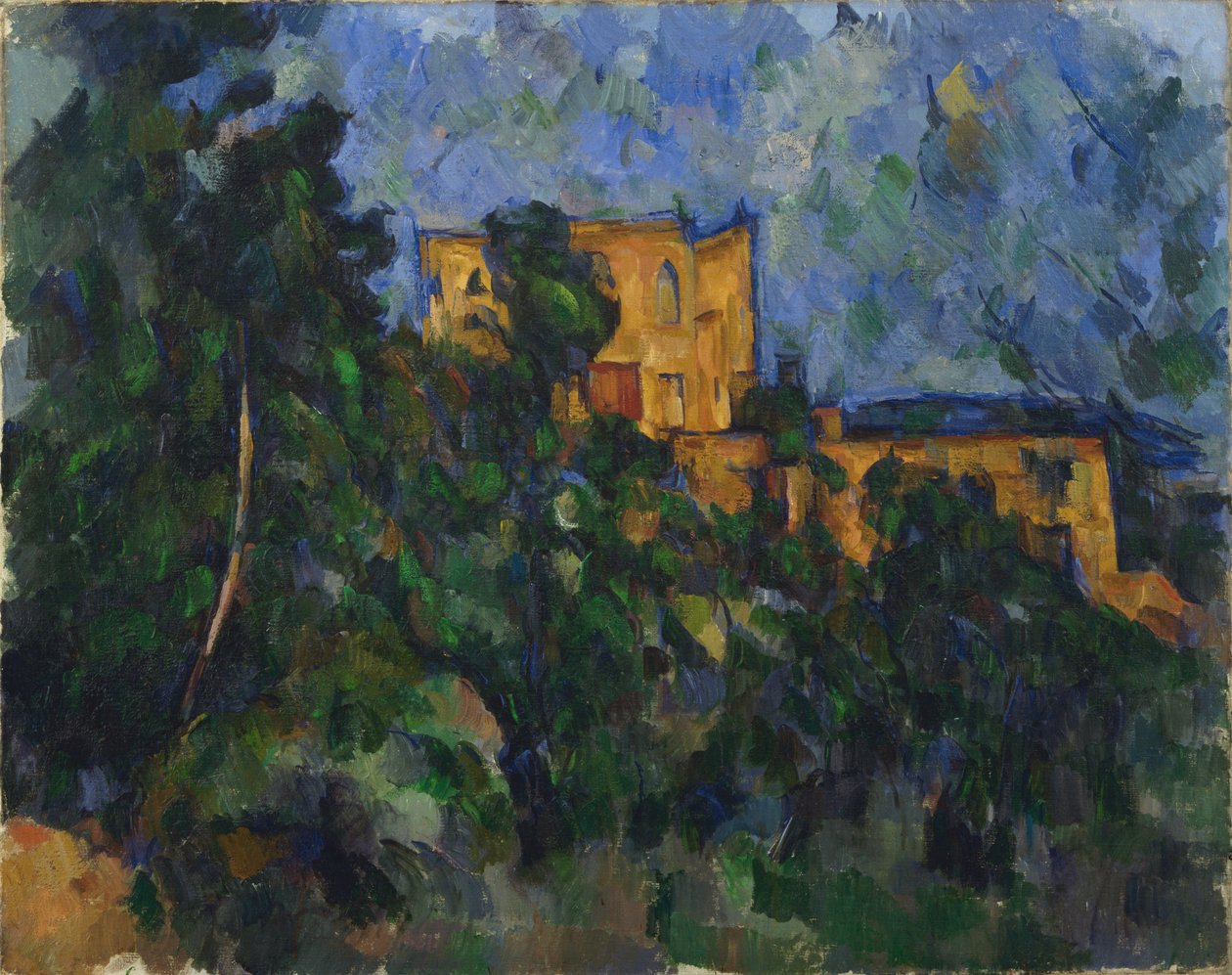 Black Castle af Paul Cézanne
