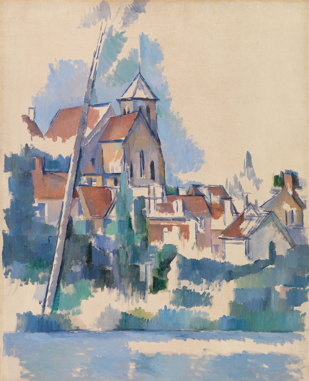 Kirke i Montigny-sur-Loing, 1898 af Paul Cézanne
