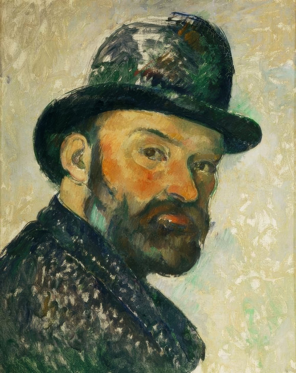 Cézanne med en bowlerhat (skitse) af Paul Cézanne